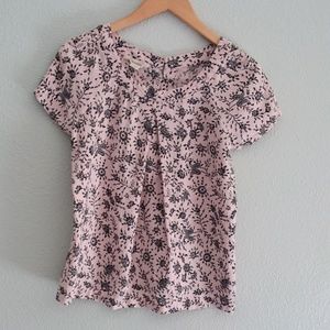 Anthro Portrait of a Girl floral blouse -2